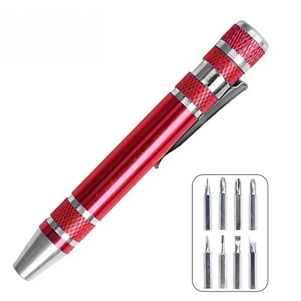 8 in 1 Pen Screwdriver Handy Tool Magnetic Mini Gadgets Gift