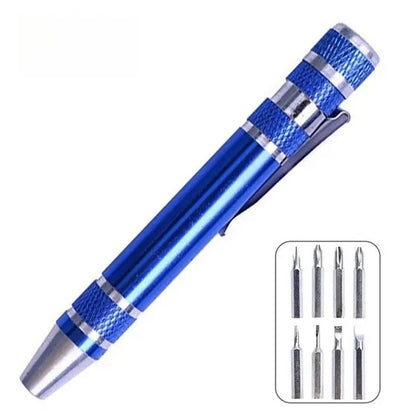 8 in 1 Pen Screwdriver Handy Tool Magnetic Mini Gadgets Gift
