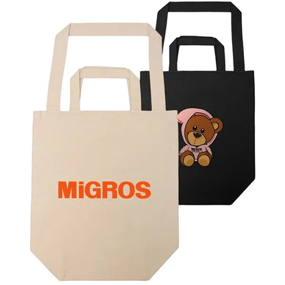 Shopping Tote Bag w/Large Gusset & Shoulder Strap 16"x18"x7"