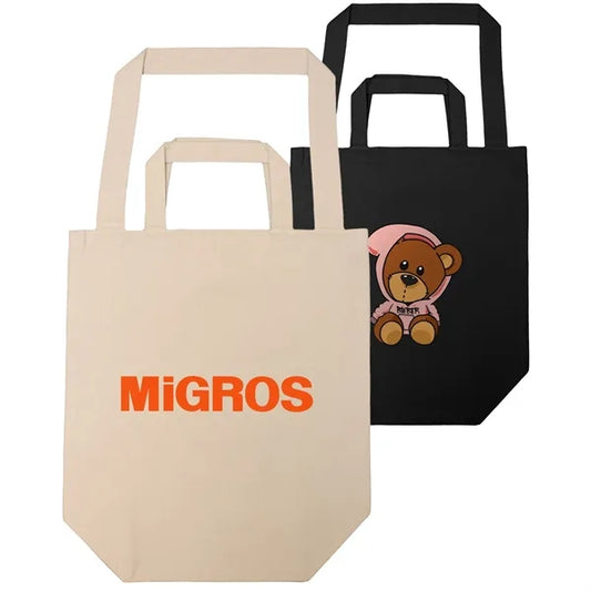 Shopping Tote Bag w/Large Gusset & Shoulder Strap 16"x18"x7"