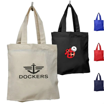 7 OZ Small Cotton Tote Bag W/ 12" Handle