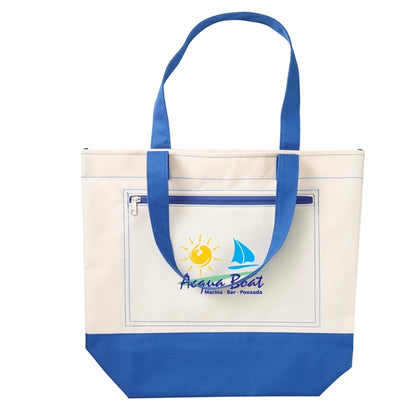 Boat and Beach Tote Bag