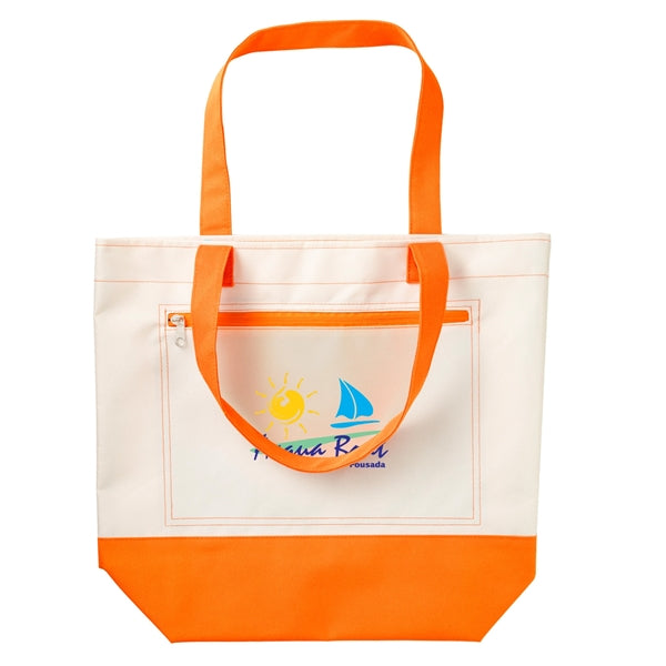 Boat and Beach Tote Bag
