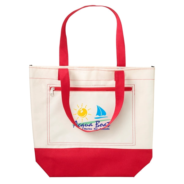 Boat and Beach Tote Bag