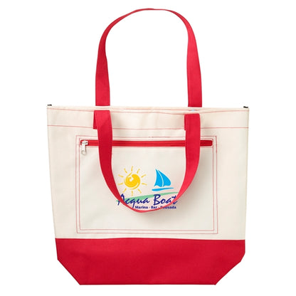 Boat and Beach Tote Bag