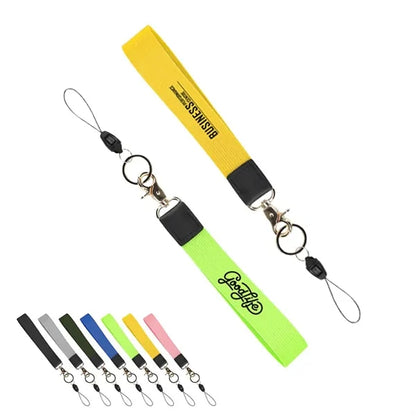 1" Wide Polyester Wristlet Keychain