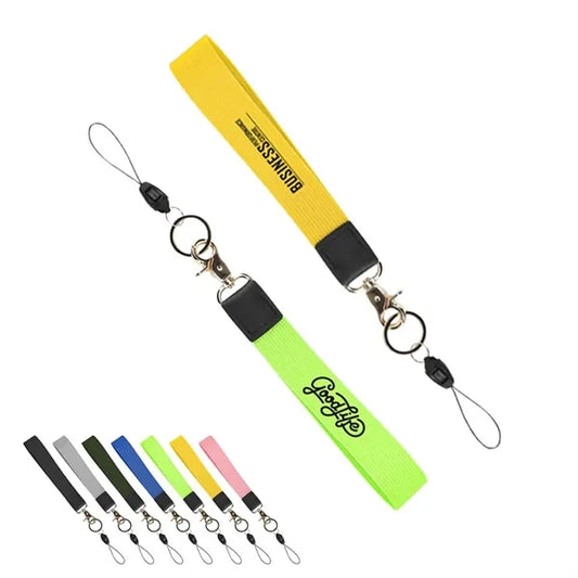 1" Wide Polyester Wristlet Keychain