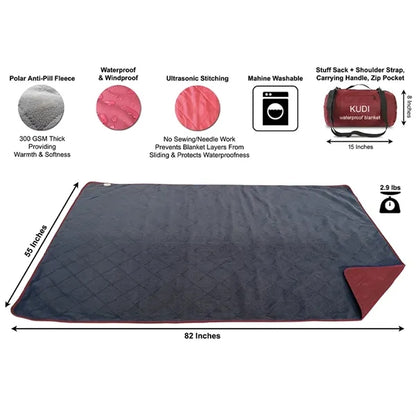 Waterproof Travel Blanket Camping Mat Hiking Outdoor Sports