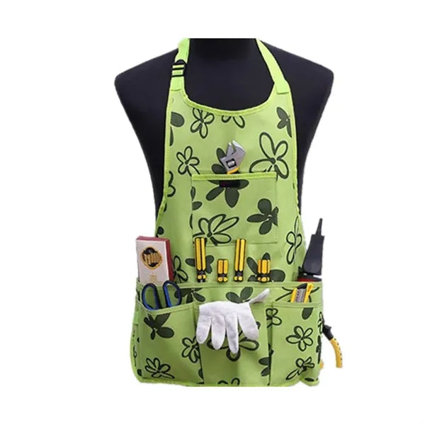 Oxford Cloth Work Apron With Tool Pockets