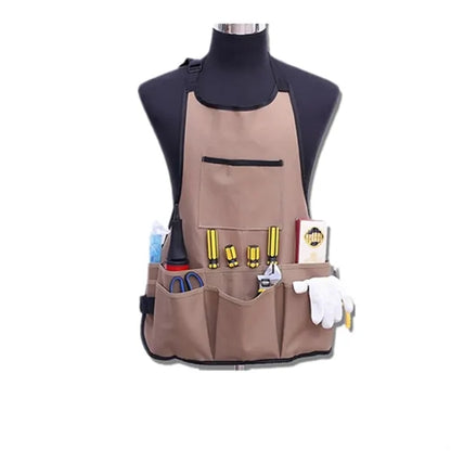 Oxford Cloth Work Apron With Tool Pockets
