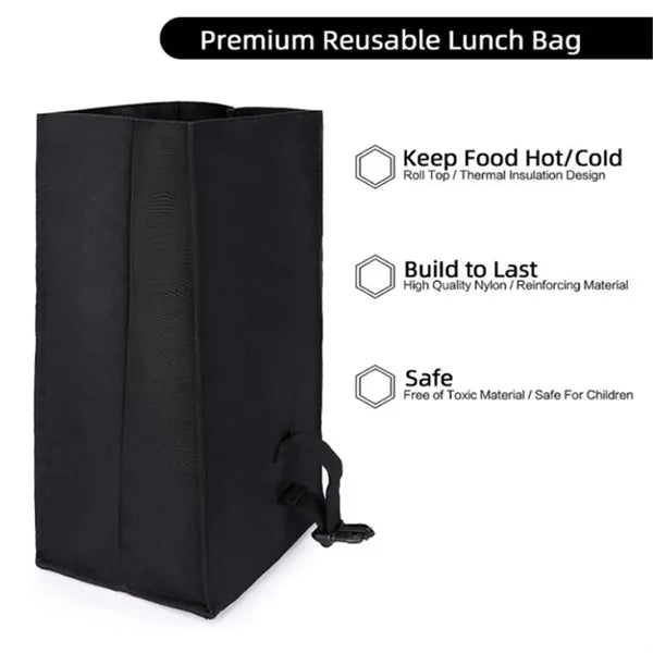 Portable Insulated Folding Lunch Bag Lightweight  Box