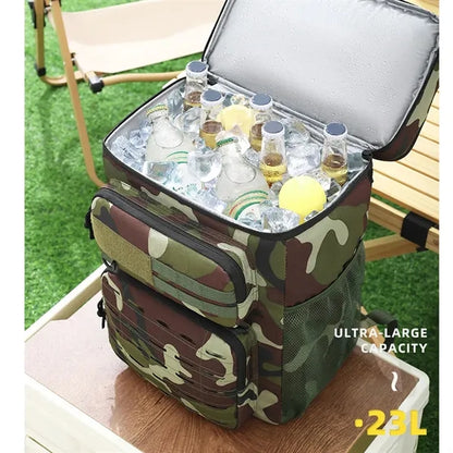 24L Camping Cooler Backpack Insulated Waterproof Lunch Bag