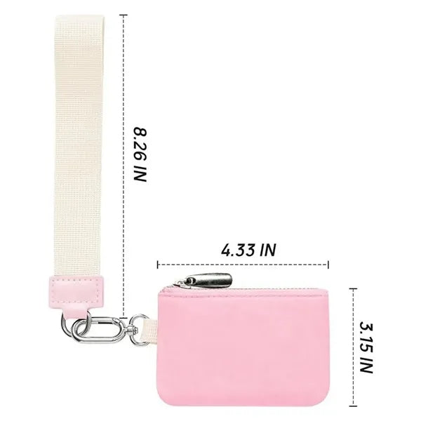 Portable Keychain Wallet Women Detachable Mini Zipper