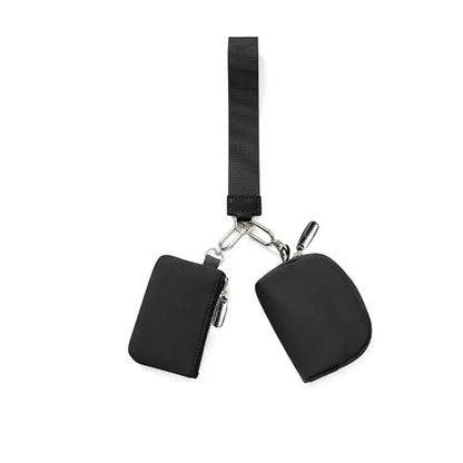 Portable Keychain Wallet Women Detachable Mini Zipper