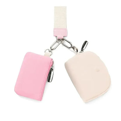 Portable Keychain Wallet Women Detachable Mini Zipper