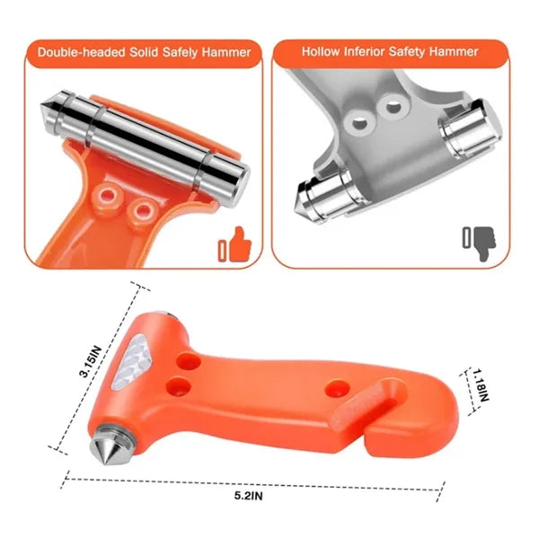 Car Emergency Escape Tool 2in1 Multi-function Safety Hammer