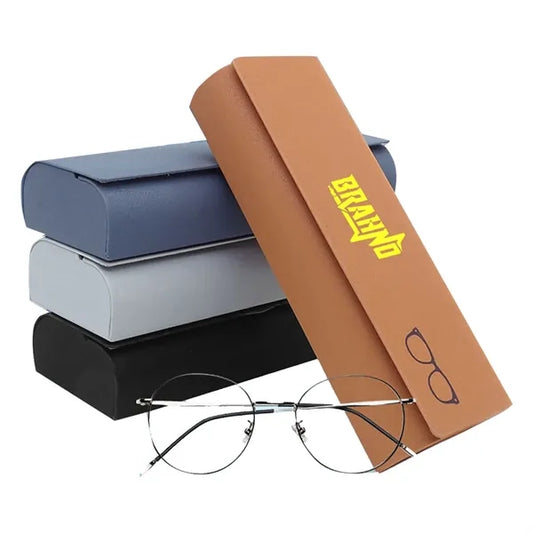 Custom Logo Cheap Leather Glasses Case Box