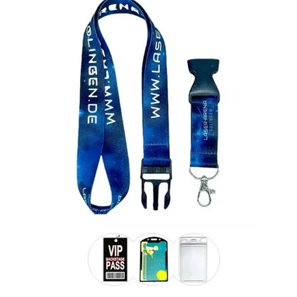 MOQ 10 pcs 1" Wide Breakaway Sublimation Lanyard