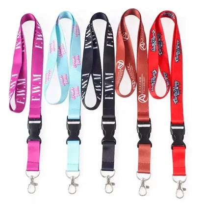 MOQ 10 pcs 1" Wide Breakaway Sublimation Lanyard