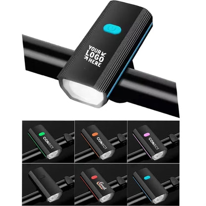 USB Rechargeable Bike Lights Bicycle Headlight with Bell