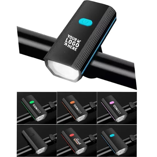 USB Rechargeable Bike Lights Bicycle Headlight with Bell