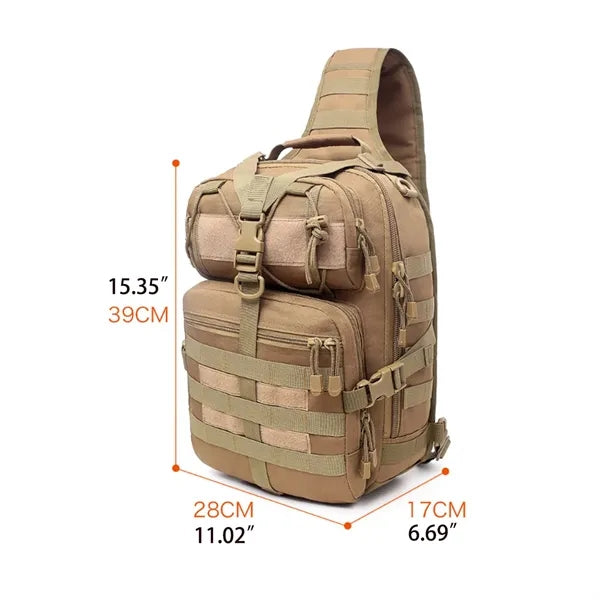 Tactical Single Shoulder Chest Bag Waterproof Crossbody