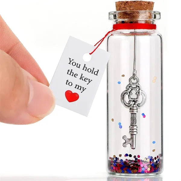 Valentine's Day Glass Bottle
