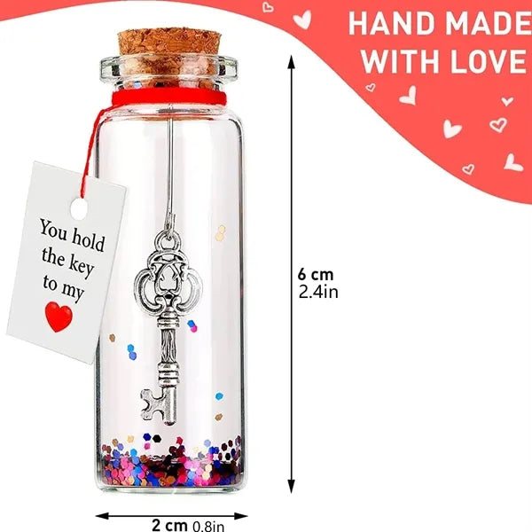 Valentine's Day Glass Bottle