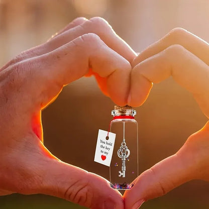 Valentine's Day Glass Bottle