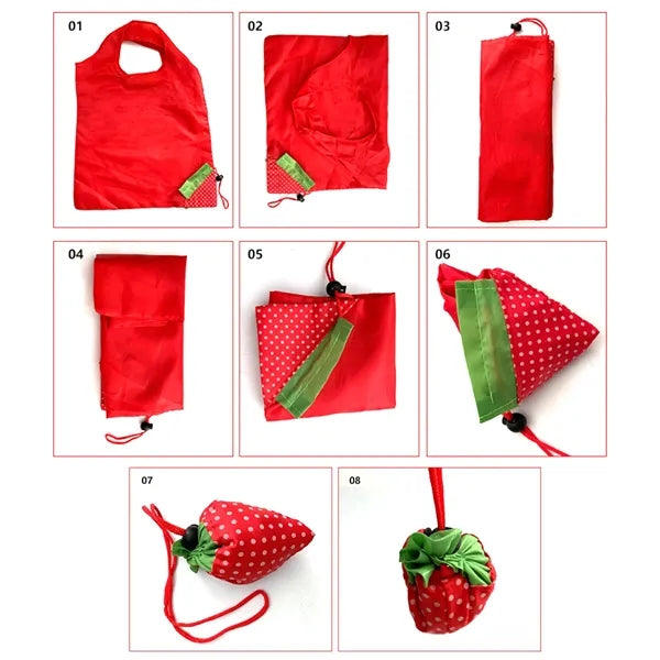 Foldable Shopping Strawberry Tote Bag