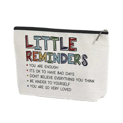 Printed Canvas Organizer Cosmetic Bag