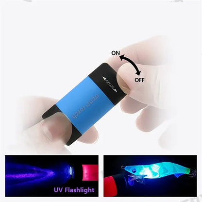 2-In-1 Mini Usb Rechargeable Flashlight Keychain