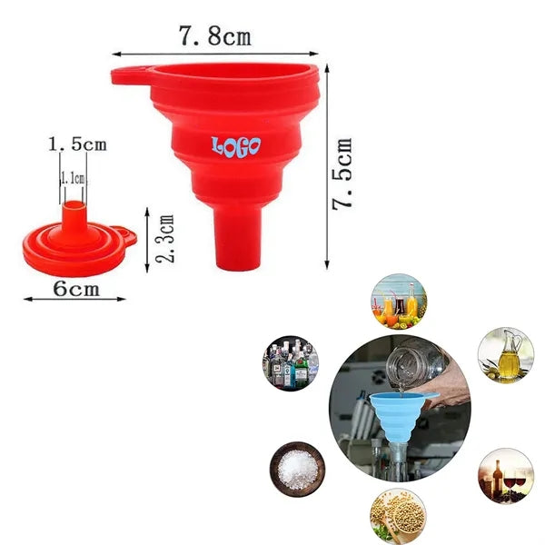 Silicone Creative Retractable Folding Kitchen Funnel