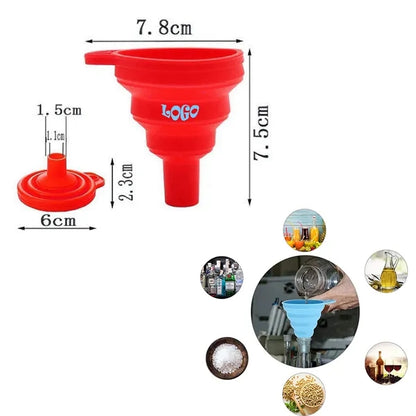 Silicone Creative Retractable Folding Kitchen Funnel