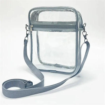 Pvc Square Mini Transparent Crossbody Bag