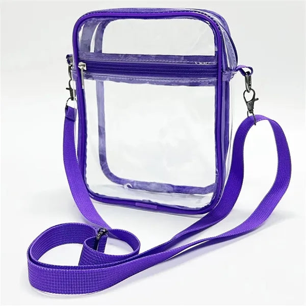 Pvc Square Mini Transparent Crossbody Bag
