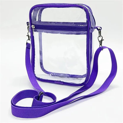 Pvc Square Mini Transparent Crossbody Bag