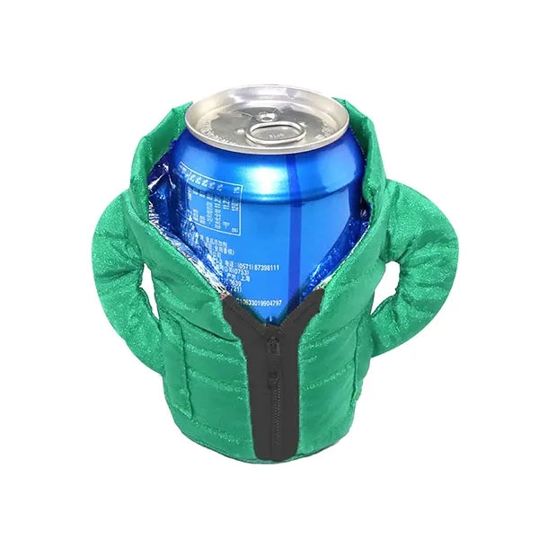 Down Jacket Can Cup Sleeve
