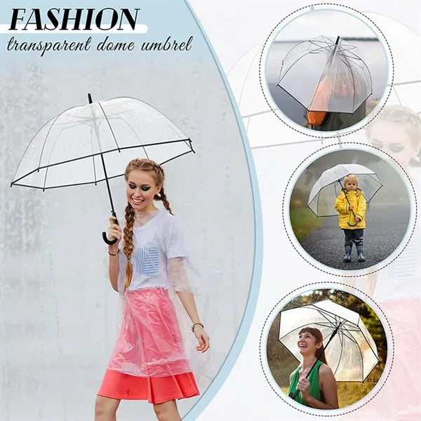 The 47" Arc Fashion Clear Bubble Umbrella