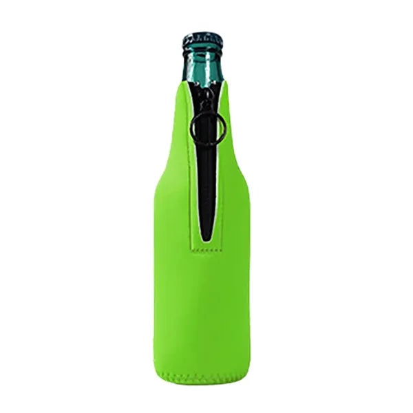 12 Oz Neoprene Zipper Cup Sleeve/ Beer Mug Sleeve
