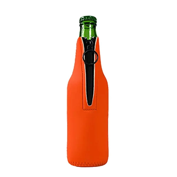 12 Oz Neoprene Zipper Cup Sleeve/ Beer Mug Sleeve