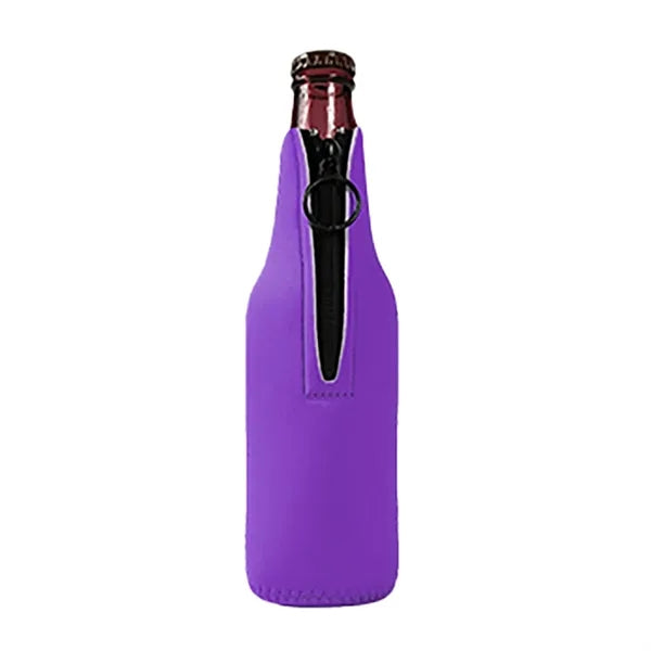 12 Oz Neoprene Zipper Cup Sleeve/ Beer Mug Sleeve