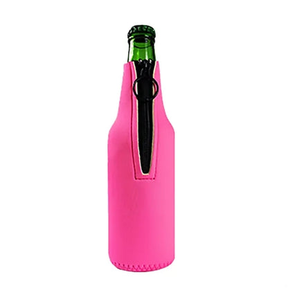 12 Oz Neoprene Zipper Cup Sleeve/ Beer Mug Sleeve