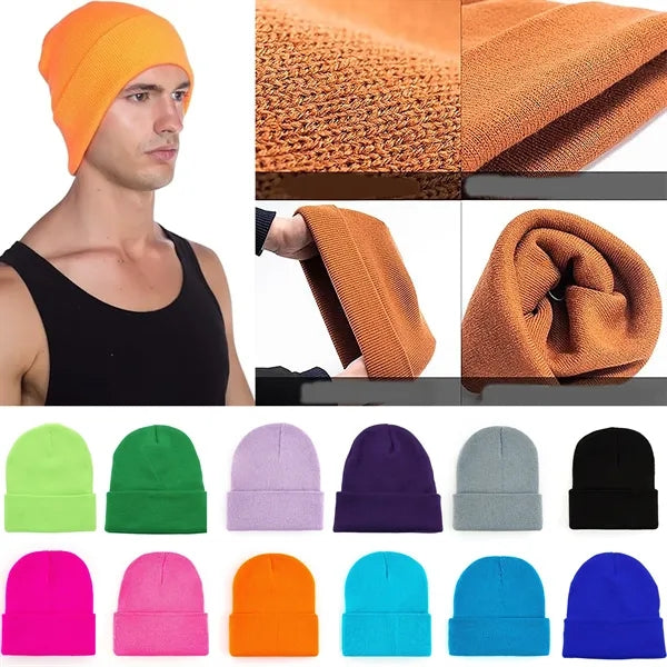 Acrylic Knit Warm Beanie Cap