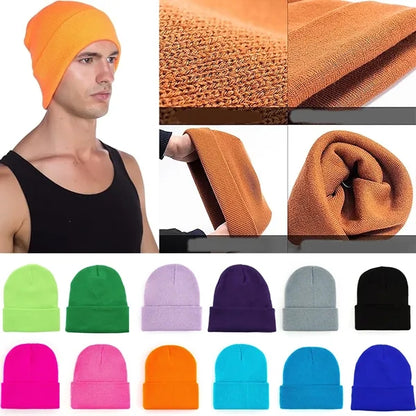 Acrylic Knit Warm Beanie Cap