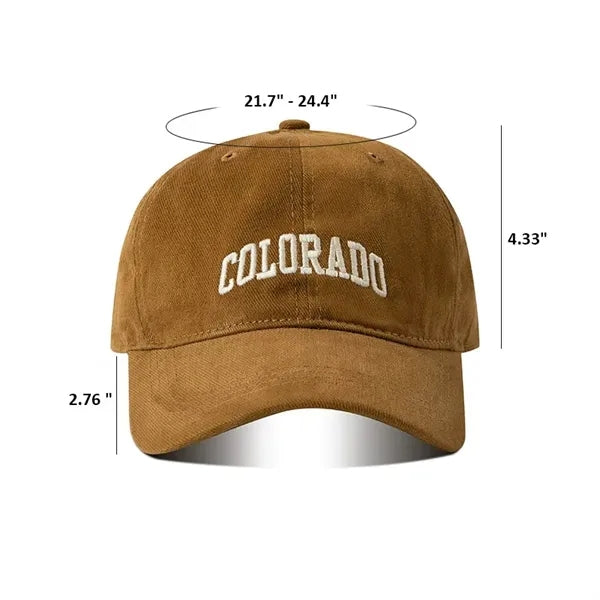 Embroidered 100% Cotton Baseball Cap