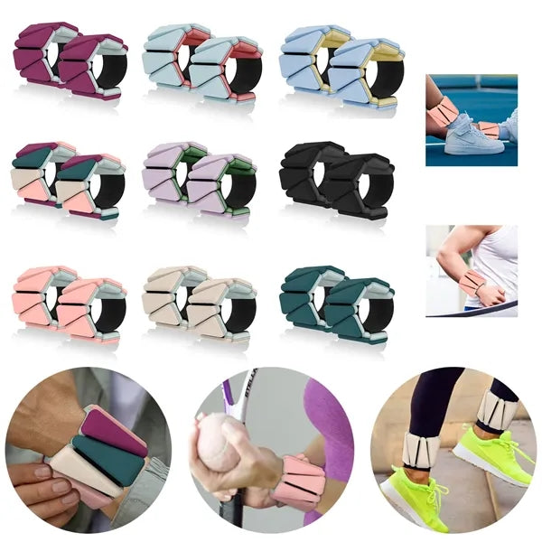 Two-tone Weighted Wristbands Sold As a Pair
