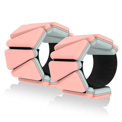 Two-tone Weighted Wristbands Sold As a Pair