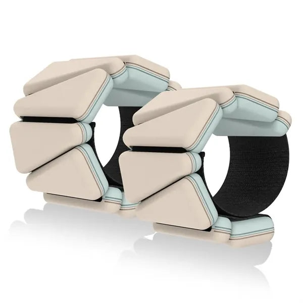 Two-tone Weighted Wristbands Sold As a Pair