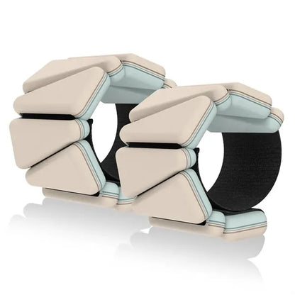 Two-tone Weighted Wristbands Sold As a Pair